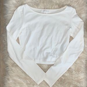 Basic Long Sleeve Crop Top